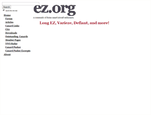 Tablet Screenshot of ez.org